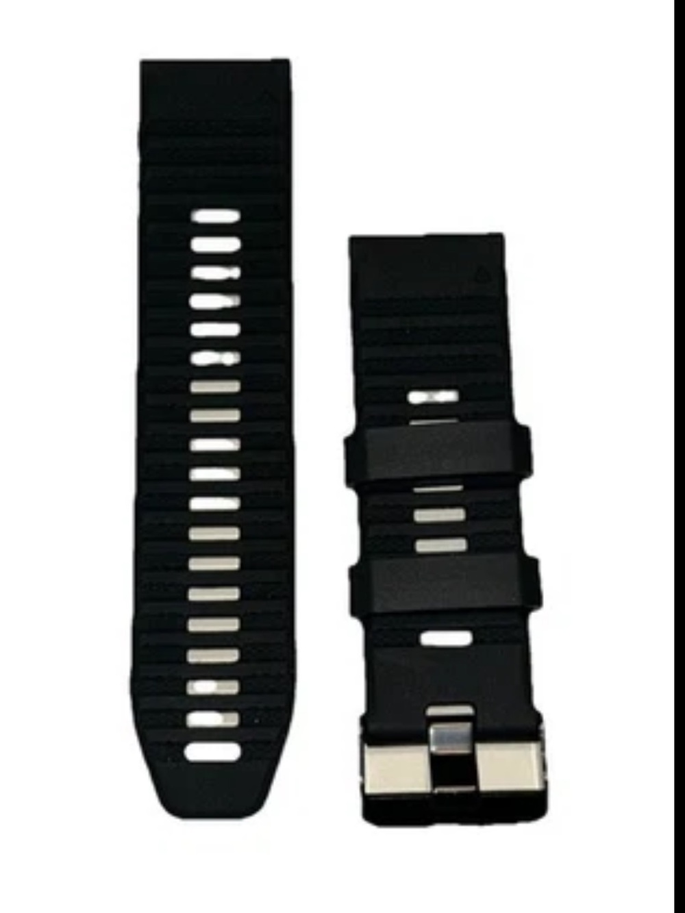 Watch Band 25mm Black Gray Silicone Replacement For Nixon 51-30 Strap Garmin